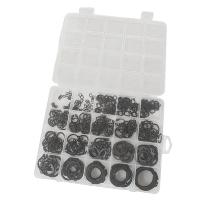 285/392/449Pcs M3-M25 Black Alloy Steel C Clip External Circlip Set Snap Ring Retaining Ring for Shaft Bearing Hardware