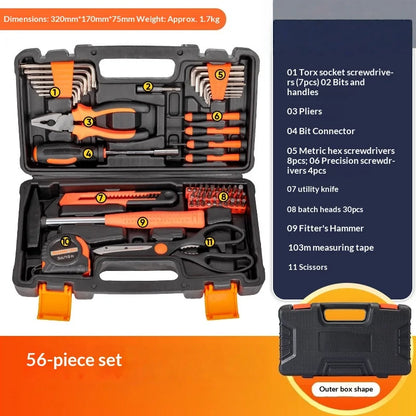Household Hardware Tool Set Combination Manual Repair Electrician Tools Sheik Mainland Socket Set 육각렌치세트 신기한 공구 Herramientas 공구