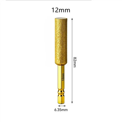 Hex Shank Diamond Core Bit Set - Dry Drilling for Ceramic Tile Granite Marble, Vacuum Brazed Hole Saw, No Water Needed