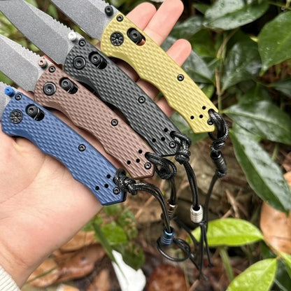 BM 290 Multi-color Pocket Folding Knife D2 Steel Blade Outdoor Portable Camping EDC Equipment Multi-function Carving Knife