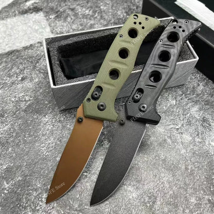 BM 273 Outdoor Folding Knife Jungle Climbing Fishing Portable Knives Daily Cutter Wilderness Adventure Hiking Practical Tools Camping Hiking EDC Foldable Durable Fruit Knife Gift