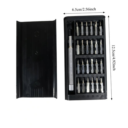 25 in 1 Mini Screwdriver Set, Flat Head and Cross Shaped Small Screwdrivers, Suitable for Electronic Products