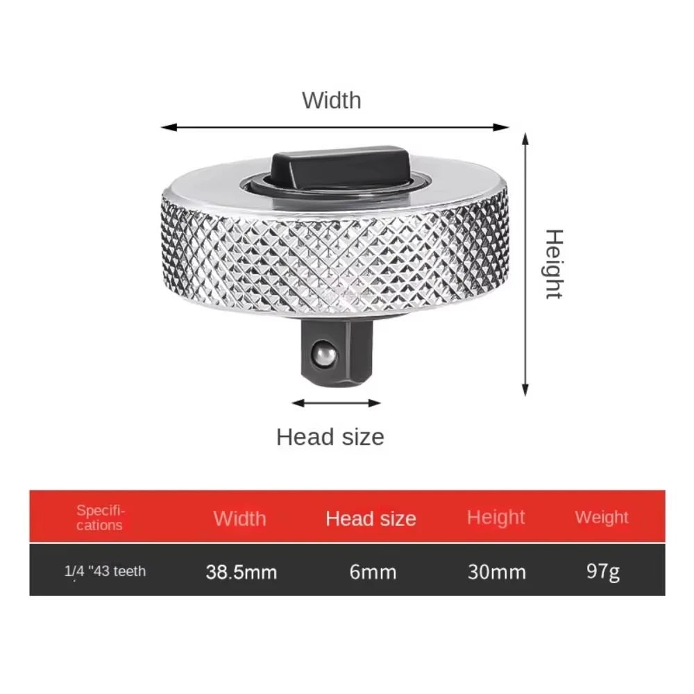 Mini Ratchet Wrench Portable 1/4' 3/8' 1/2' Drive Small Quick Release Socket Set Steel Palm Finger Reversible Two-Way Square Too