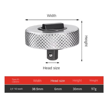 Mini Ratchet Wrench Portable 1/4' 3/8' 1/2' Drive Small Quick Release Socket Set Steel Palm Finger Reversible Two-Way Square Too