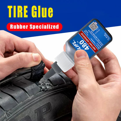 20g 480 Black Adhesive Is Suitable for Repairing Car Tires, Bumpers, and Plastic Parts. It Is a Universal High-Quality Adhesive