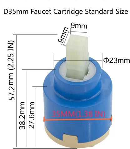 SEDAL Diameter 35mm Ceramic 35 millimeters, /1.38 IN Cartridge(Blue) [2]