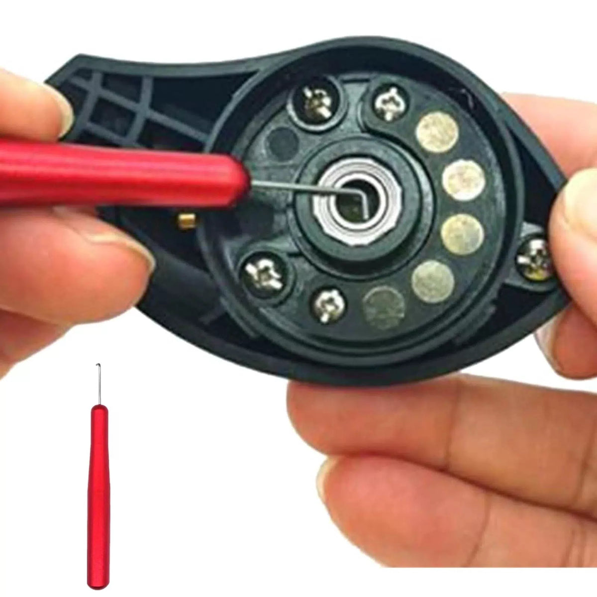 SHUNGXINYI Tools for Reel Maintenance, Fishing Replacement Parts Red [7]