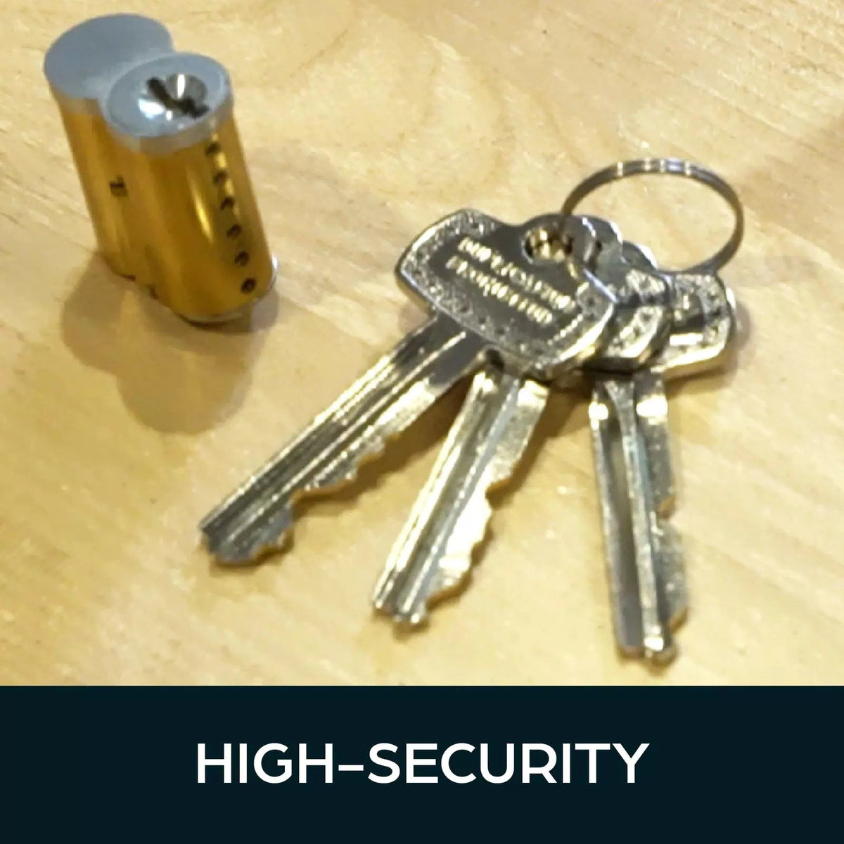 SUMMIT DOORWARE High Security Keyed Up IC Core Cylinder with Satin Chrome [5]