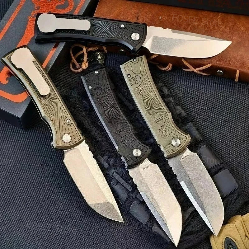 229 Premium D2 Steel Folding Knife with T6 Aluminum Handle, Lightweight Portable EDC Outdoor Utility Knife, Non-slip Cutting Tool, Perfect for Camping, Hiking, Fishing, Traveling and Daily Outdoor Household Tasks