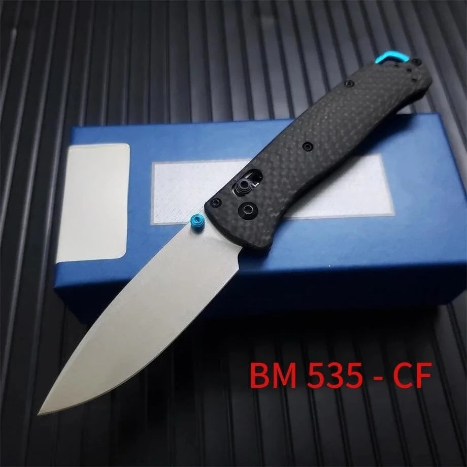 BM 533/535 Bugout Damascus Folding Knife Outdoor Camping Hiking Cutting Tools EDC Fishing Knife Gift for Men