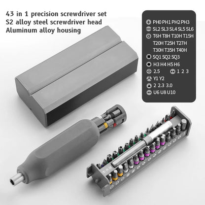 Precision Screwdriver Set 8 32 43 46 in 1 Torx Hex Phillips Magnetic Screwdriver Bit Phone Watch Laptop Mini Repair Tool Set