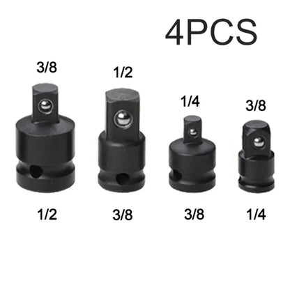 4PCS Socket Adapter Set 1/2 To 3/8 3/8 To 1/4 Impact Drive Converter Tools Used For Auto Repair And Hardware Maintenance