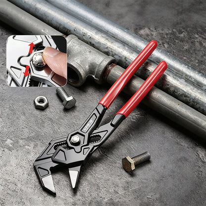 Quick Adjust Water Pump Pliers Adjustable Pipe Wrench Self Locking Plumbing Tool for Household DIY Faucet Manual Clamping