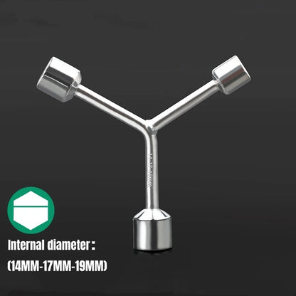 Household Triangular Socket Wrench Pragmatic Y-type Tri-fork Wrench Three-prong Wrench Bicycle Household Disassembly Repair Tool
