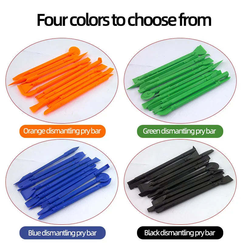 10pcs/Set Newest 10 in 1 Plastic Crowbar Disassembly Spudger Opening Tools Kit for Mobile Phone Computer Repairing Opening Tools
