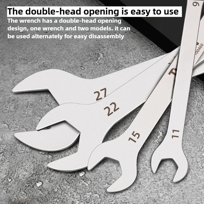 Ultrathin Thin Wrench Large Opening Dual Purpose Wrench Thin Dual Purpose Wrench 5.5-11mm 12-16mm 17-22mm 3PCS Hardware Tool