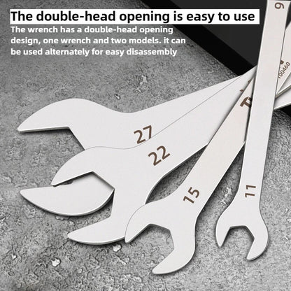 Ultrathin Thin Wrench Large Opening Dual Purpose Wrench Thin Dual Purpose Wrench 5.5-11mm 12-16mm 17-22mm 3PCS Hardware Tool