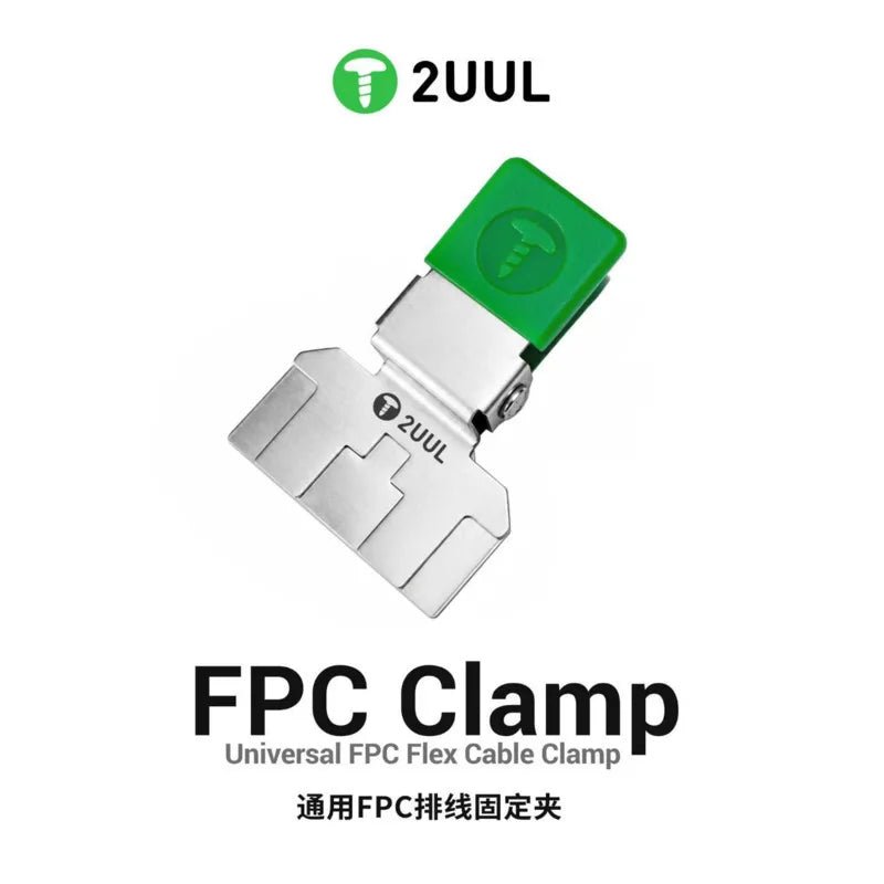 2UUL FC01 Universal FPC Flex Cable Clamp 40x16x54mm 17g for Mobile Phone Screen Touch ID Home Button Ribbon Cable Fixing Repairs