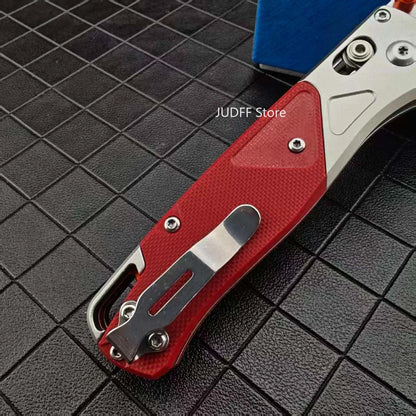 BM 535-9 Practical Foldable Pocket Cutting Knife Premium D2 Tool Steel Blade Manual Open Folding Knife For Outdoor Camping Hiking Backpacking Trips EDC Carry Tool