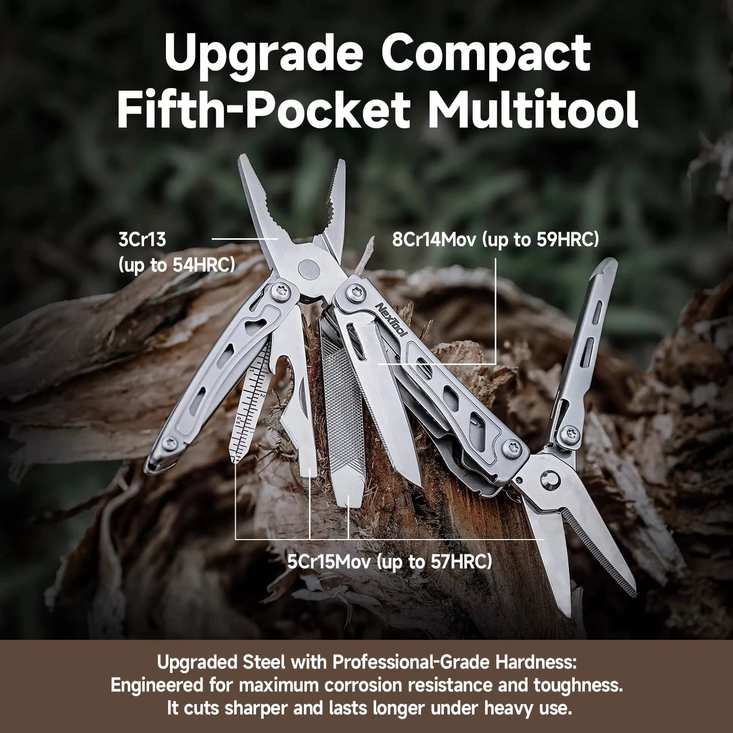 NexTool Keychain Mini Flagship F12 Folding Multi Tool 13 In 1 Screwdriver Pliers File Ruler Bottle Opener Scissors EDC Hand Tool
