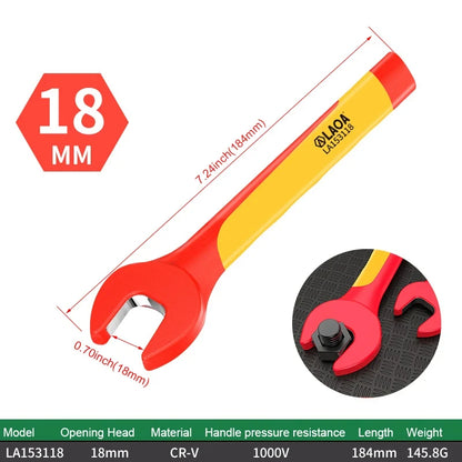 LAOA VDE Insulated Wrenches Multifunctional VDE Open-End Wrenches Manual Household Electrical Tools