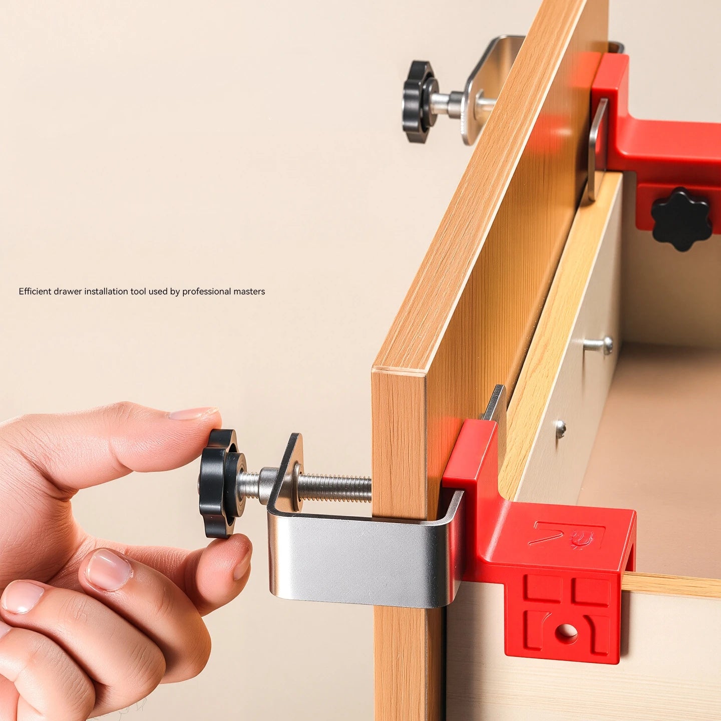 Adjustable Drawer Fixing Clip High Drawer Panel Quick Installation Clamp Furniture Large Panel Mounting Auxiliary Tool Jig