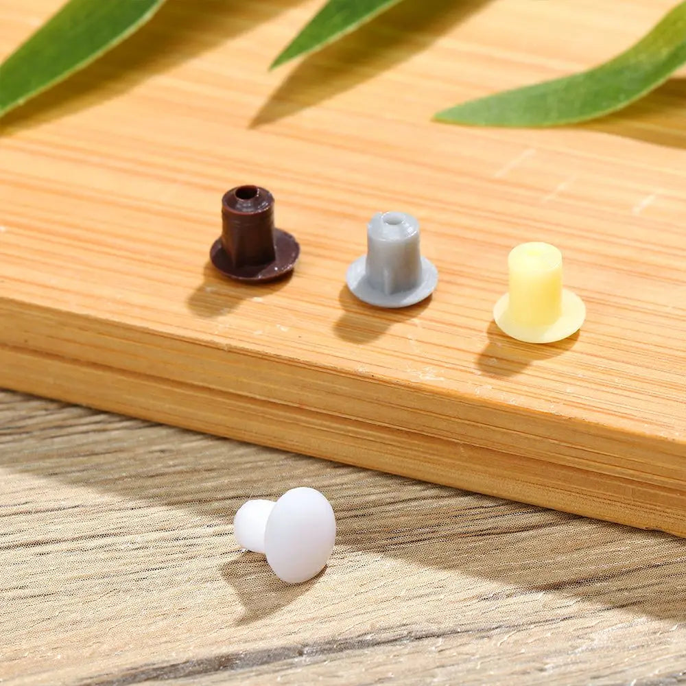 100Pcs Useful Hole Ornament Drill Hole Plug Hardware Furniture Hole Covers Dust Plug Stopper Protective Cap Screw Decor