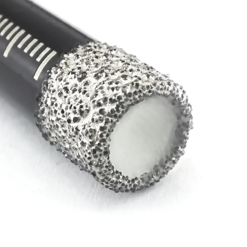 Vacuum Brazed Diamond Hole Saw Drill Bit Kit 5/6/8/10/12/14/16mm Dry Cut for Porcelain Tile Marble Quartz Stone Glass