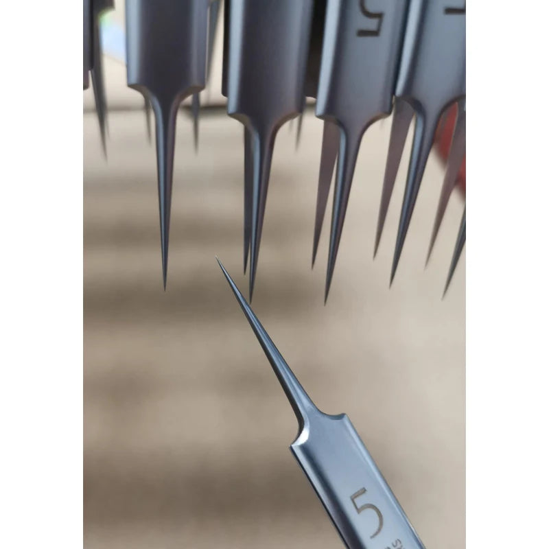 German Ultra-Fine No. 5 Cell Pimple Blackhead Tweezers Beauty Salon Scraping Closing Tool Acne Needle Artifact