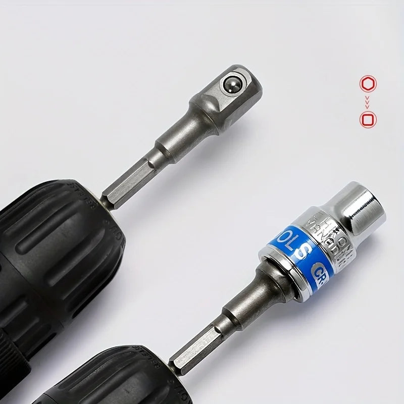 Internal Hexagonal Handle Universal Drill Bit Screwdriver Impact Socket Adapter Drill Bit Kit 1/4 "3/8" 1/2 "Hexagonal Handle