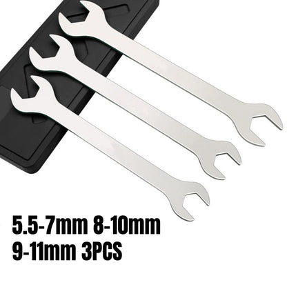 Ultrathin Thin Wrench Large Opening Dual Purpose Wrench Thin Dual Purpose Wrench 5.5-11mm 12-16mm 17-22mm 3PCS Hardware Tool