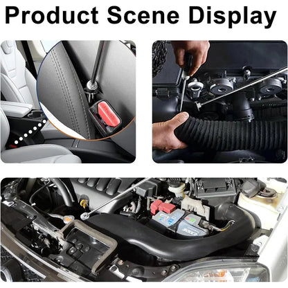 Flexible Magnetic Pickup Tool Telescopic Magnetic Pickup Tool with Pocket Clip for Picking Up Small Parts Key Screw Metal Object