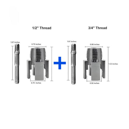 1Pc Pipe Thread Cutting Tool Integrated Internal & External Pipe Threading Tool Electric Drill Compatible PVC Pipe Threader Kit
