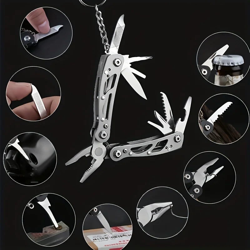 Multitool Pliers with Safety Locking, Stainless Steel Multitool Pliers Pocket Knife, Specially Bottle Opener, Screwdriver