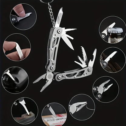 Multitool Pliers with Safety Locking, Stainless Steel Multitool Pliers Pocket Knife, Specially Bottle Opener, Screwdriver