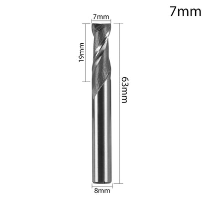 1/5pcs Steel 1-12mm Machine Tool Wood-Cutter Tools Woodworking Drill Bits CNC Straight Shank Milling Cutters Mill Cutter