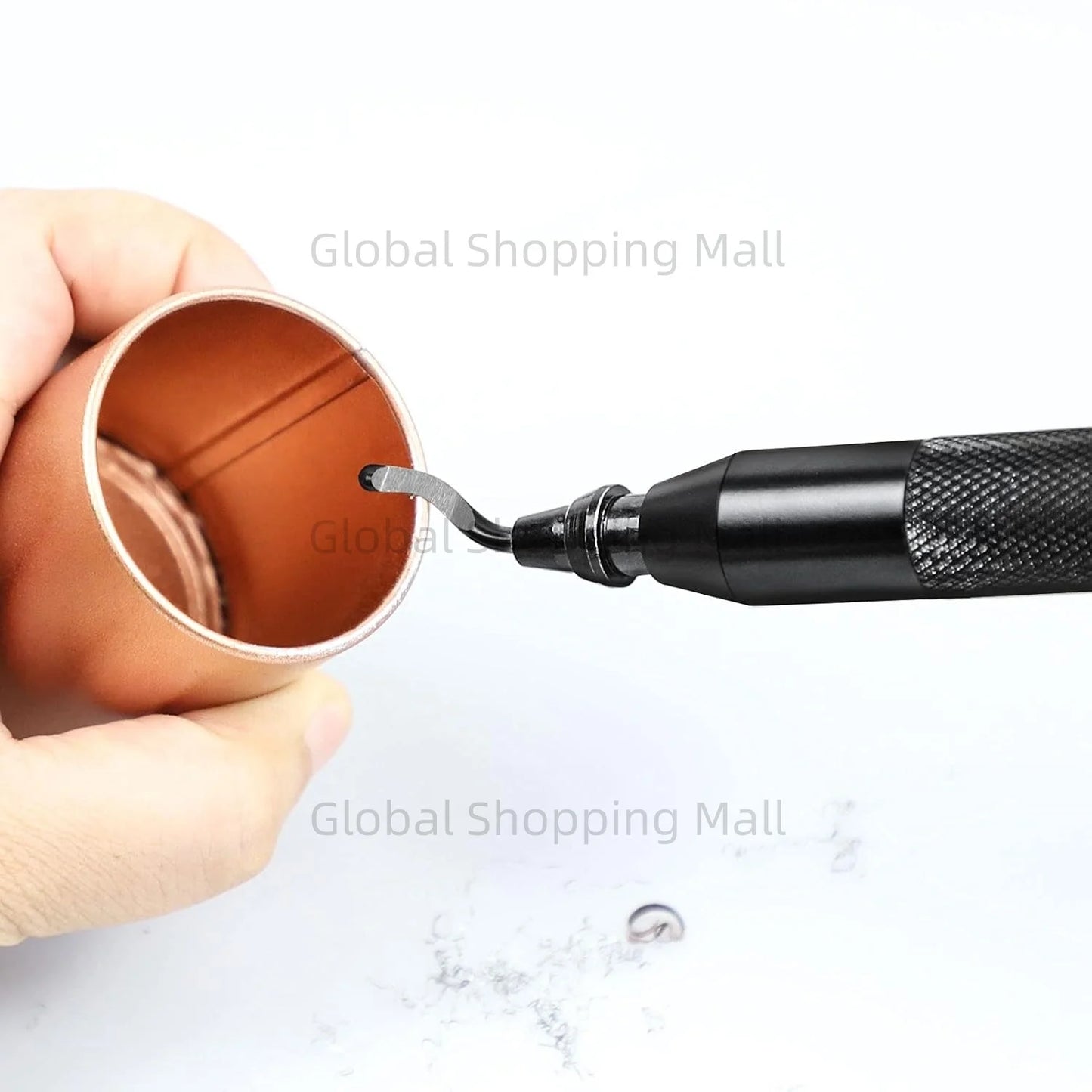 RB3000 Handle Burr Metal Deburring Tool With 10pcs BS1010 Trimming Blades Deburr Burr Scraper For Wood Plastic Reamer Tool