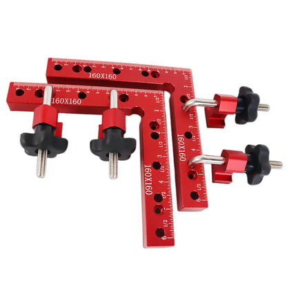 2Pc 90 Degrees L-Shaped Auxiliary Fixture Splicing Board Positioning Panel Fixed Clip Carpenter's Square Ruler Woodworking Tool