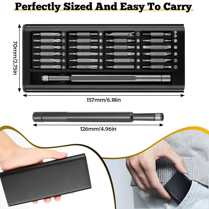 49 in 1 Precision Screwdriver Set Mini Precision Hand Tools for Computer, iPhone, iPad, Laptop, PS4, PS5, Xbox, Mobile Phone,