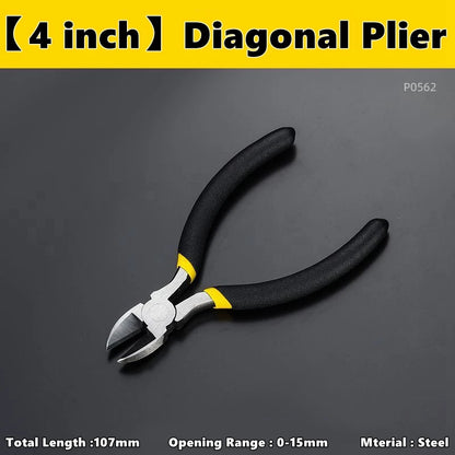 4inch 5inch 6inch Diagonal Pliers Universal Wire Cutter Mini Multifunctional Electric Hardware Hand Tool Electrician Wire Cutter