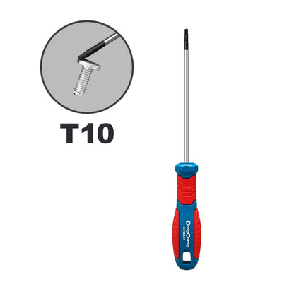 Torx Screwdriver Set T8 T10 T15 T20 T25 T27 T30 T40 CR-V Chrome Vanadium Magnetic Tip Anti Rust TPR Handle High Torque Star Tool