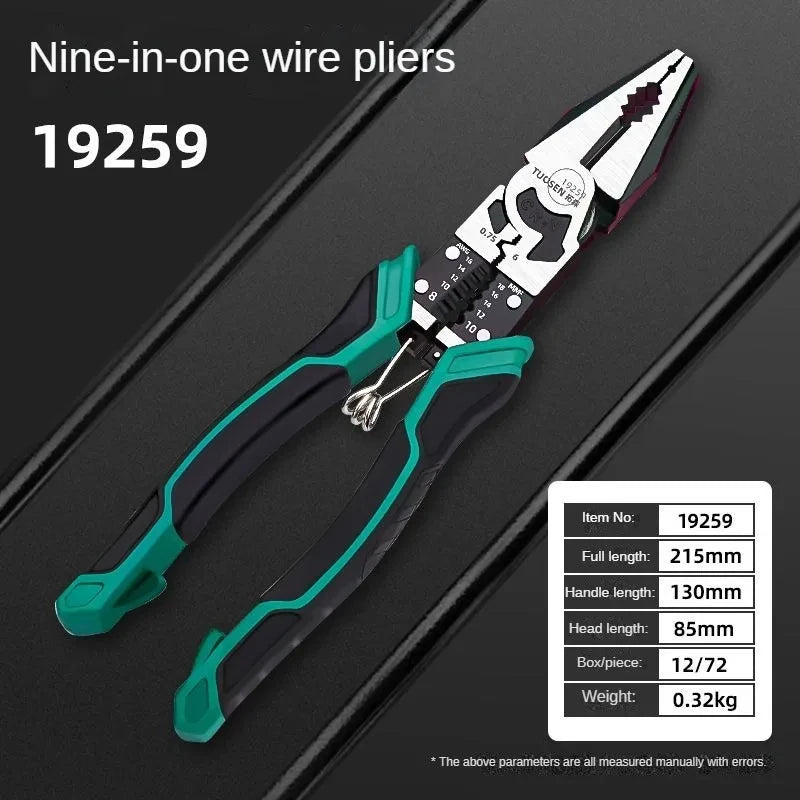 Multifunctional Universal Diagonal Pliers Needle Nose Pliers Hardware Tools Universal Wire Cutters Electrician Wire Pliers Set