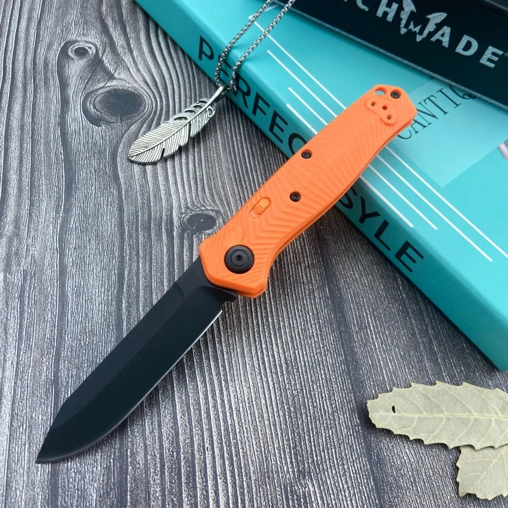 8551 Folding Knife, 3.30-inch S90V Blade, Nylon Woven Handle—EDC, Hiking, Adventure, Cutting, Multi-Purpose, Trekking Tool, Gift, Pocket Jungle Outdoor Knife