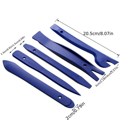 12pcs Auto Door Clip Panel Trim Removal Tools Kits Navigation Blades Disassembly Plastic Car Interior Conversion Repairing Tool