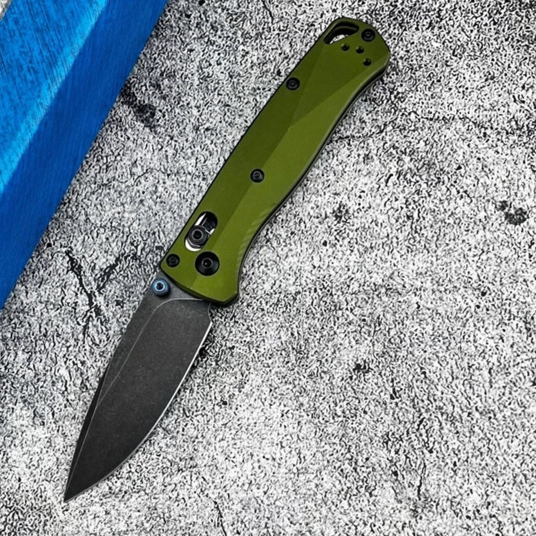 BM 533BK-2 Folding Knife & BM 533 Damascus Folding Knife with Pocket Clip Multi-functional Fishing Portable Outdoor EDC Knives