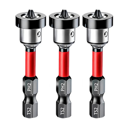 1/3/5pcs Setter Magnetic Positioning Screwdriver PH2 Bits 1/4" Hex Shank Bit Plasterboard Screws Locating Batch Head Tools