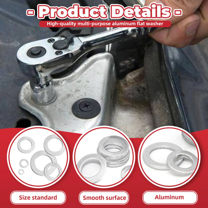 21 Sizes 474Pcs Aluminum Flat Washers Kit Metric Metal Washers Assortment for Automotive Plumbing Furniture Repair Hardware Fast