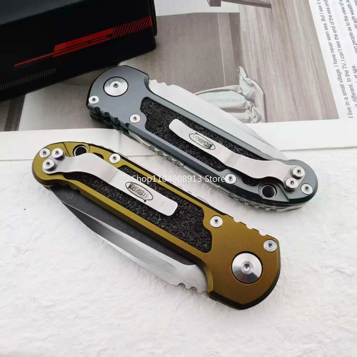 LUDT Gen III D2 Outdoor Pocket Knife Jungle Adventure Survival Quick Open Aluminium Alloy Handle Folding Knife Camping Tools
