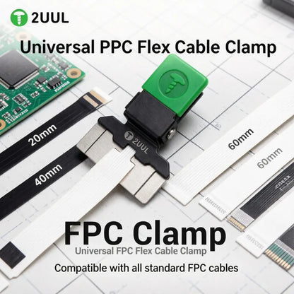 2UUL FC01 Universal FPC Flex Cable Clamp 40x16x54mm 17g for Mobile Phone Screen Touch ID Home Button Ribbon Cable Fixing Repairs