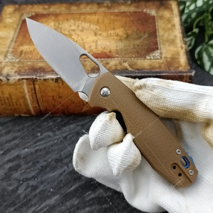 5390 Folding Knife G10 Handle with Clip EDC Compact Knives Outdoor Adventure Hiking Cutting Knife Portable Multi-fuctional Tools
